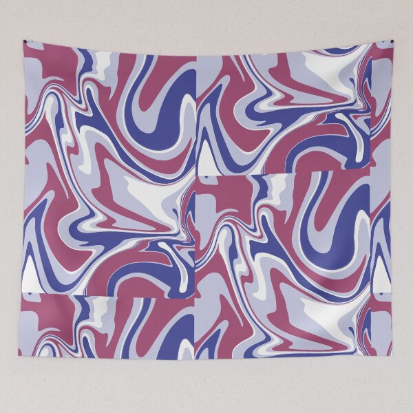 Item preview, Blue, fuchsia liquefied texture designed and sold by tornasolhaze.