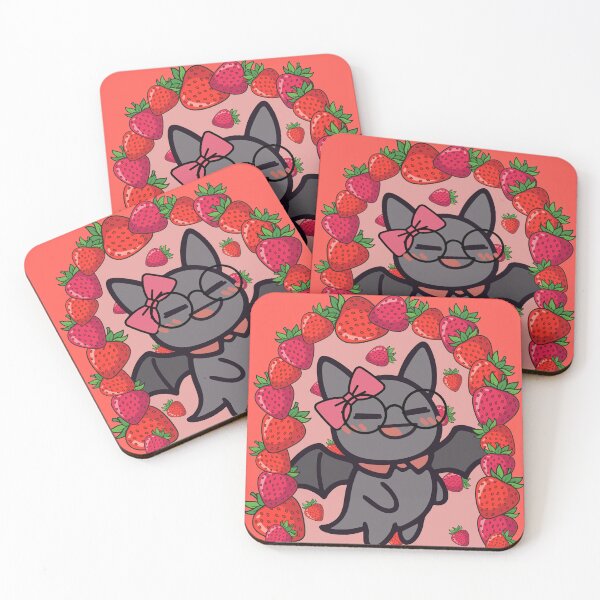 Item preview, Kawaii Bat Strawberry Garden Aesthetic designed and sold by Kanniax.