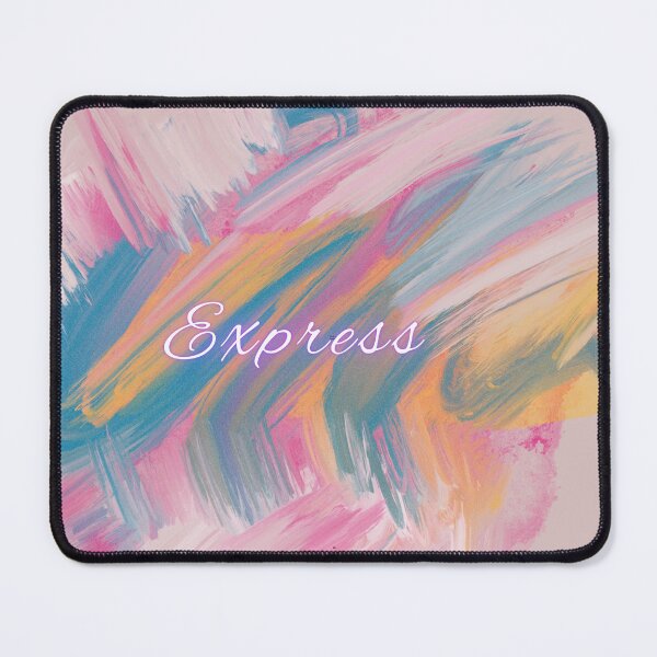 Item preview, Express – Abstract Pastel Brush Stroke Art with Inspirational Script Typography designed and sold by NilofaDesigns.