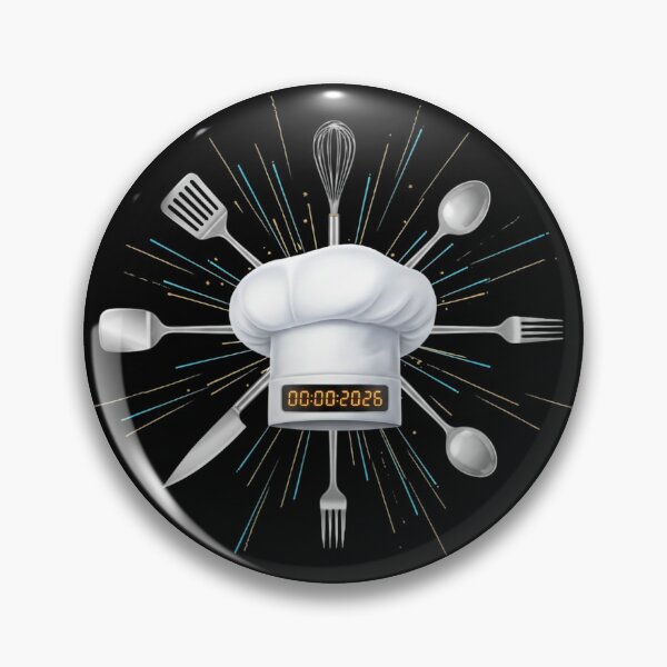 Item preview, Chef 2026 New Year Design – Chef Hat Countdown 00:00:2026, Culinary Fireworks Kitchen Art, Cook Gift designed and sold by FUIRY .