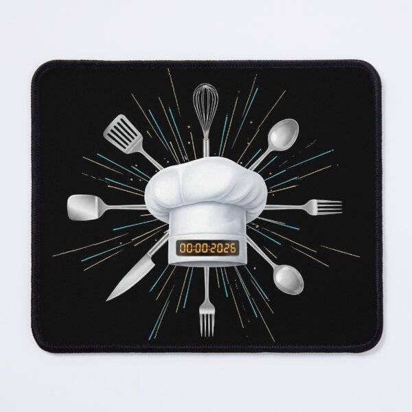 Item preview, Chef 2026 New Year Design – Chef Hat Countdown 00:00:2026, Culinary Fireworks Kitchen Art, Cook Gift designed and sold by FUIRY .
