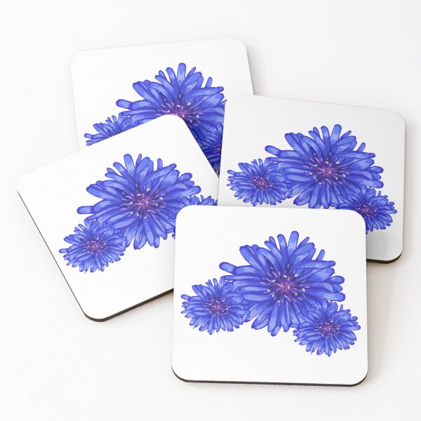 Item preview, White Cornflower flower pattern designed and sold by Fridayscorner.