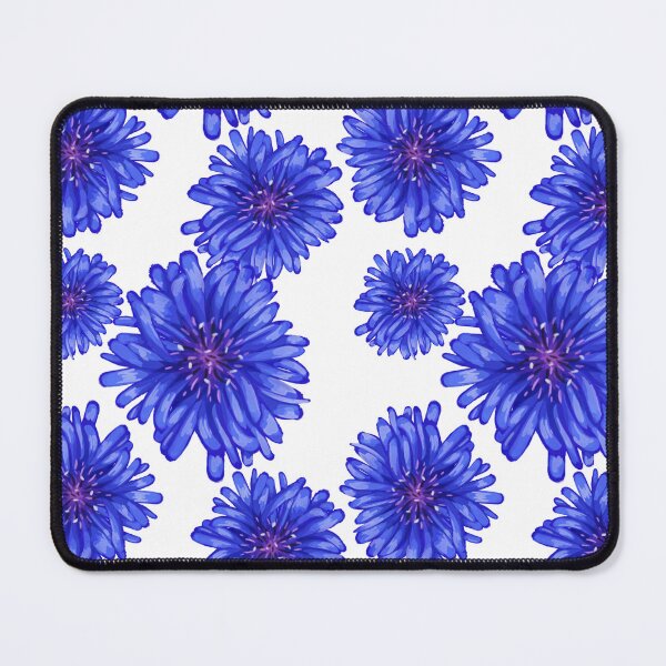 Item preview, White Cornflower flower pattern designed and sold by Fridayscorner.