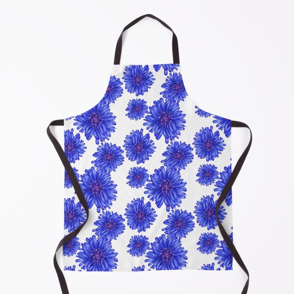 Item preview, White Cornflower flower pattern designed and sold by Fridayscorner.