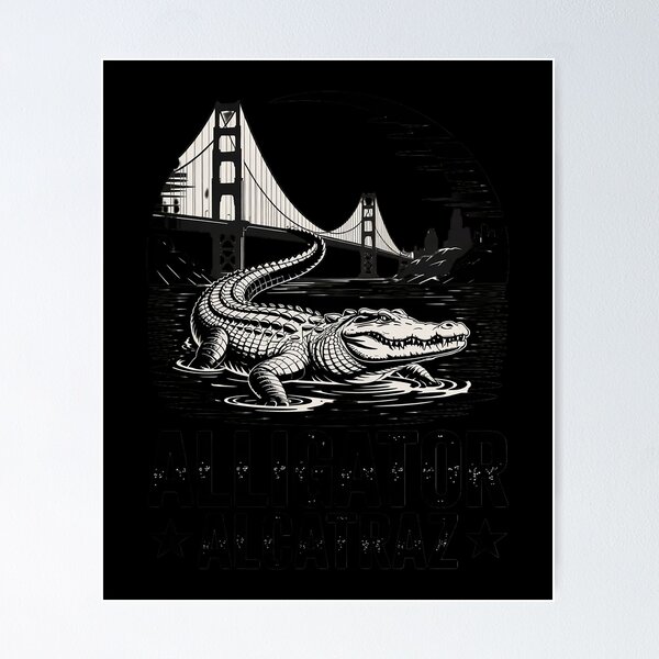 Item preview, Alligator Alcatraz Florida Everglades Parody  designed and sold by SyntaxClaw.