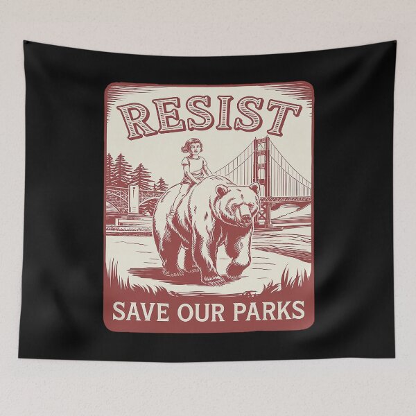 Item preview, Resist Save Our Parks Alt US National Parks Bea designed and sold by FadeOfThrone.