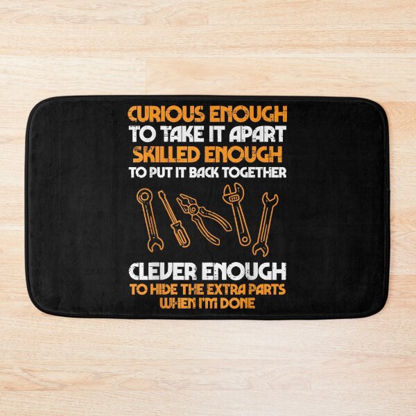 Item preview, Curious Enough to Take It Apart Auto Mechanic Garage Car Guy designed and sold by ChestOutLoud.