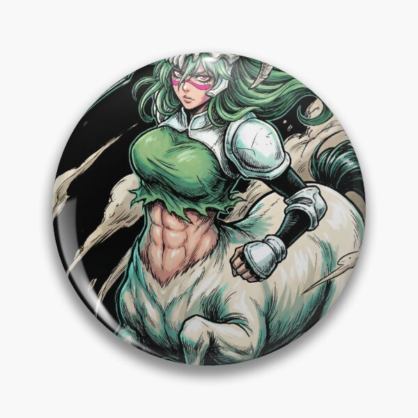 Item preview, Green Haired Espada Tercera Arrancar Resurrection Gamuza Centaur Form Hollow Mask Adult Nelliel Fan Art Portrait Illustration Poster T-Shirt Sticker Print Gift designed and sold by Senpaiwaves.