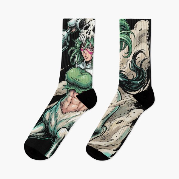 Item preview, Green Haired Espada Tercera Arrancar Resurrection Gamuza Centaur Form Hollow Mask Adult Nelliel Fan Art Portrait Illustration Poster T-Shirt Sticker Print Gift designed and sold by Senpaiwaves.