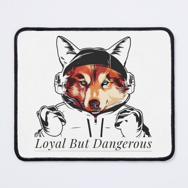 Item preview, Loyal But Dangerous Wolf Shirt – Hoodie Style Alpha Wolf Illustration designed and sold by PixelWaveBD.