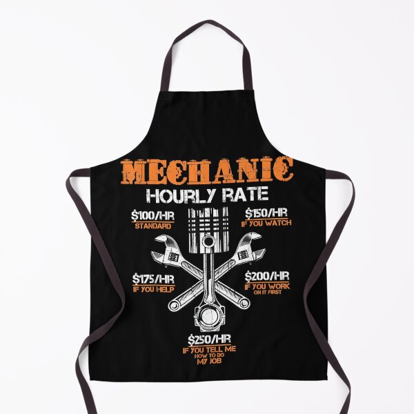 Item preview, Funny Mechanic Car Guy Hourly Rate Labor Rates Price List designed and sold by ChestOutLoud.