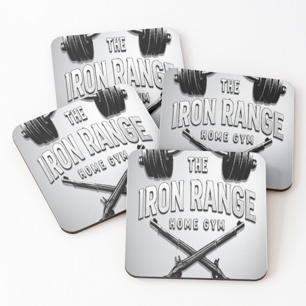 Item preview, Redbubble The Iron Range Gym Logo – Vintage Barbell & Crossed Muskets Strength Emblem designed and sold by Horlardigital.