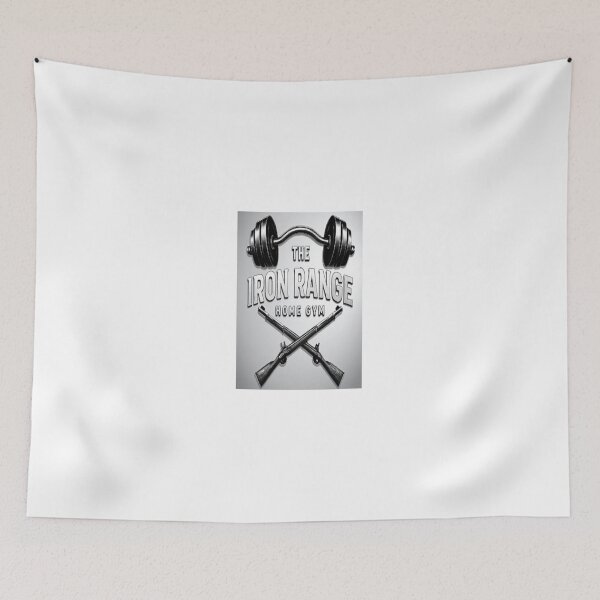 Item preview, Redbubble The Iron Range Gym Logo – Vintage Barbell & Crossed Muskets Strength Emblem designed and sold by Horlardigital.