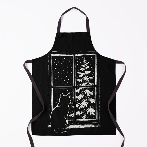 Item preview, Snowy Cypress Window Cat designed and sold by Nacho Average Designs.