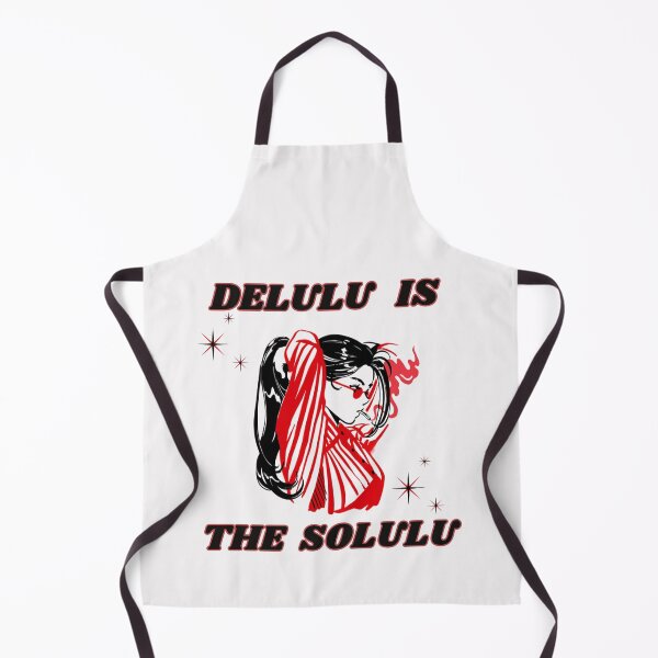 Item preview, Delulu Is the Solulu – Red & Black Aesthetic Girl Illustration. designed and sold by Artistry-Nadia.