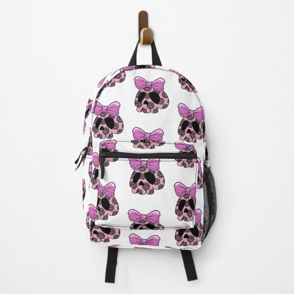 Item preview, Cute Pink Skull with Bow – Kawaii Gothic Pastel Illustration designed and sold by Horrify.