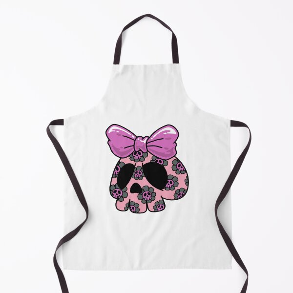 Item preview, Cute Pink Skull with Bow – Kawaii Gothic Pastel Illustration designed and sold by Horrify.
