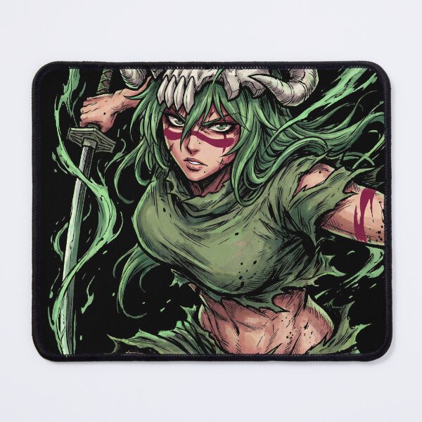 Item preview, Green Haired Espada Tercera Arrancar Resurrection Gamuza Centaur Form Hollow Mask Adult Nelliel Fan Art Portrait Illustration Poster T-Shirt Sticker Print Gift designed and sold by Senpaiwaves.