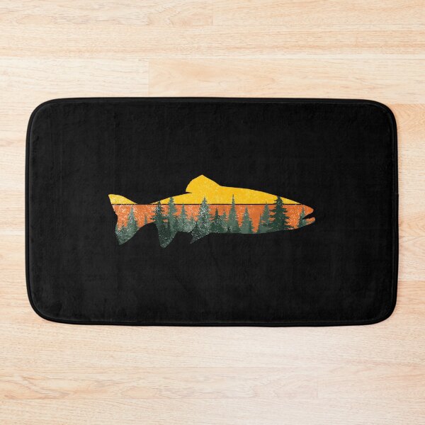 Item preview, Trout Fly Fishing Outdoor Forest Nature Wildlife Fisherman designed and sold by ChestOutLoud.