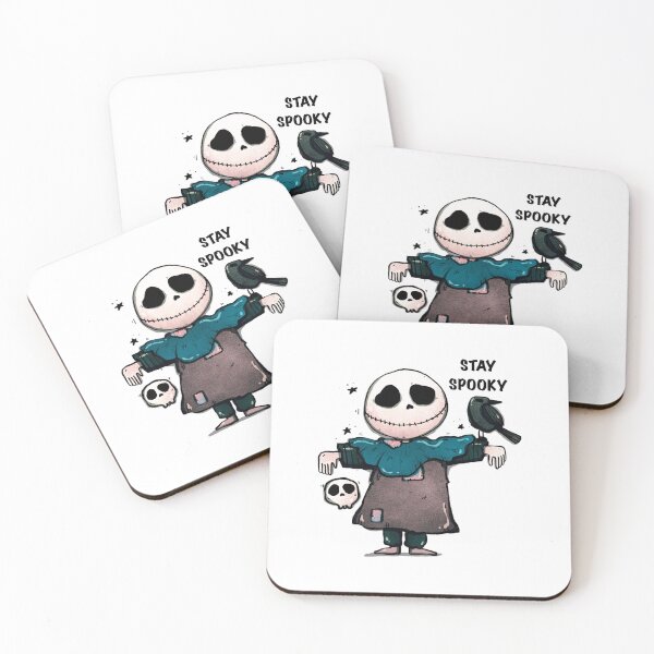 Item preview, Cute Skull Scarecrow with Crow – Spooky Gothic Illustration designed and sold by Horrify.
