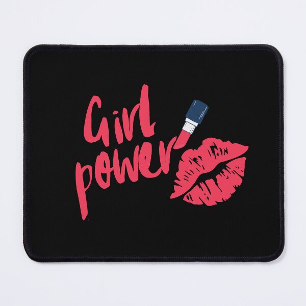 Item preview, Lips and Lipstick with "Girl Power" Text designed and sold by QuoteCanvas.TH.