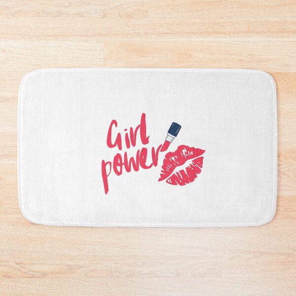 Item preview, Lips and Lipstick with "Girl Power" Text designed and sold by QuoteCanvas.TH.