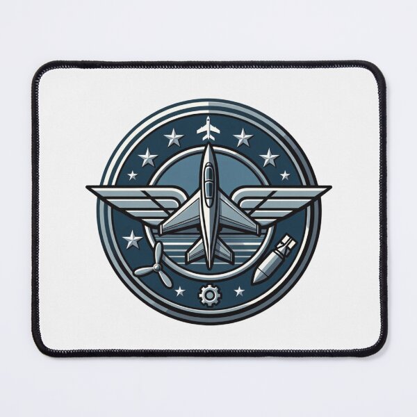 Item preview, Fighter Jet Emblem New Year Badge #Aviation #NewYearGift designed and sold by Combat Skies.