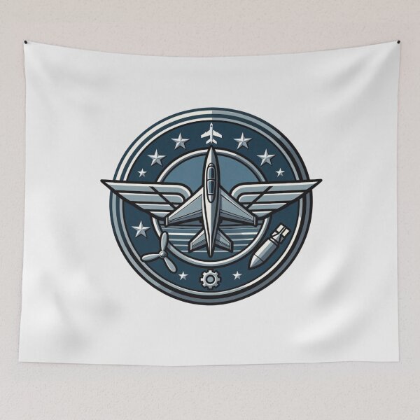 Item preview, Fighter Jet Emblem New Year Badge #Aviation #NewYearGift designed and sold by Combat Skies.