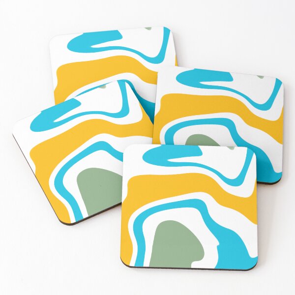 Item preview, Liquid texture green, light blue, mustard designed and sold by tornasolhaze.