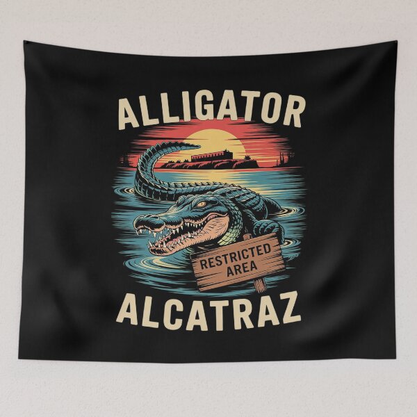Item preview, Alligator Alcatraz Meme Parody  designed and sold by PowAcademy.