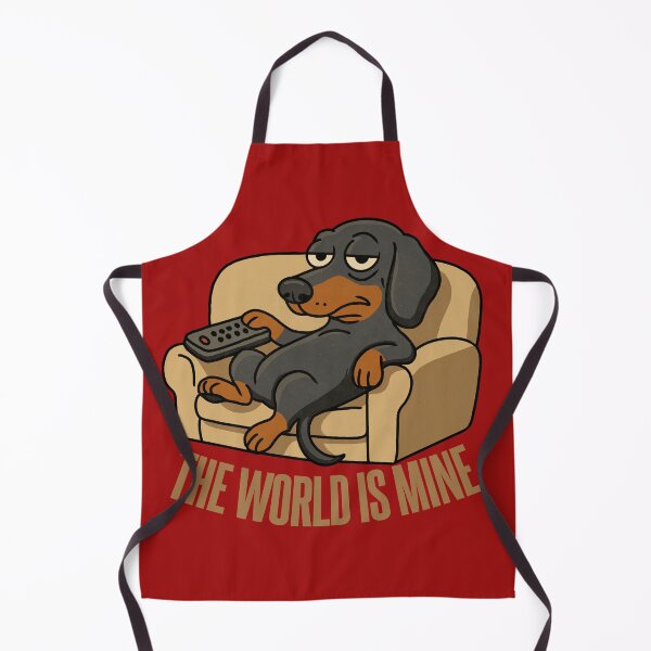 Item preview, DACHSHUND: The world is mine - Couch Edition designed and sold by CARPIO Creations.