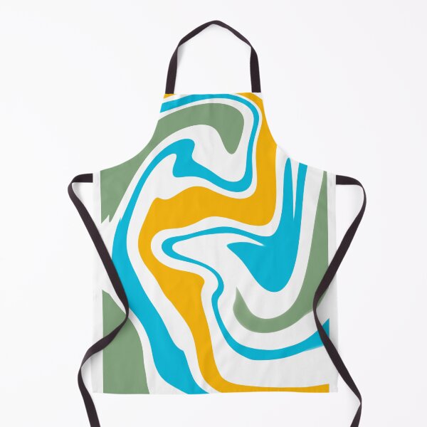 Item preview, More liquid texture: green, light blue, mustard designed and sold by tornasolhaze.