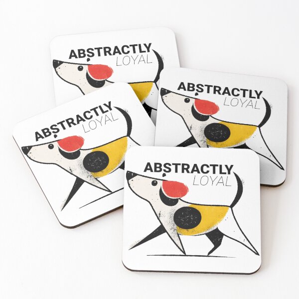 Item preview, Loyal at Heart – Abstract Dog Illustration in Modern Art Style designed and sold by doodledat.