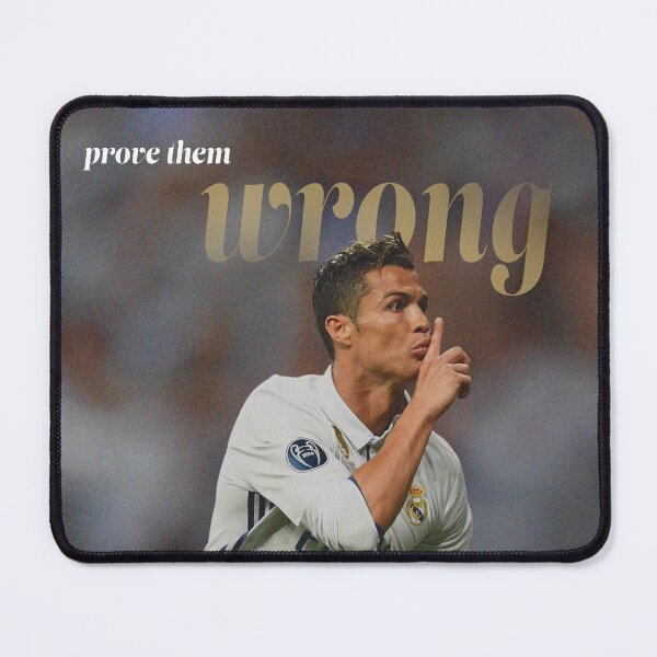 Item preview, Cristiano Ronaldo Motivational Quote Portrait designed and sold by SuccessInsanity.