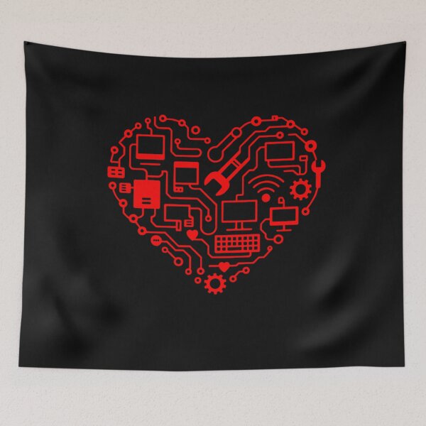 Item preview, Tech Support Geek Love IT Engineer Valentine Day Men Women designed and sold by clothesy7.