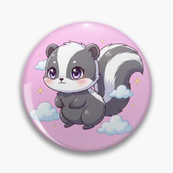 Item preview, Adorable Skunk Whisperer Magic Forest Art designed and sold by LinaValearte.