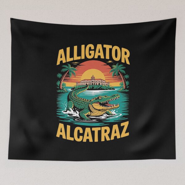 Item preview, Alligator Alcatraz Island Sunset  designed and sold by PowAcademy.