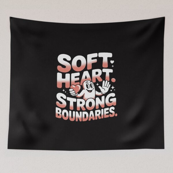 Item preview, Soft Heart Strong Boundaries Shirt – Self Love & Confidence Quote Tee, Mental Wellness Affirmation designed and sold by masteryStore.