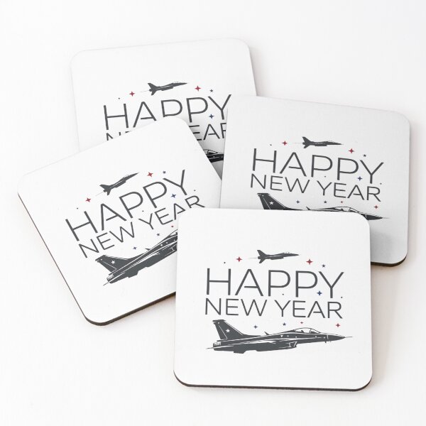 Item preview, Happy New Year Fighter Jet Silhouette designed and sold by Combat Skies.