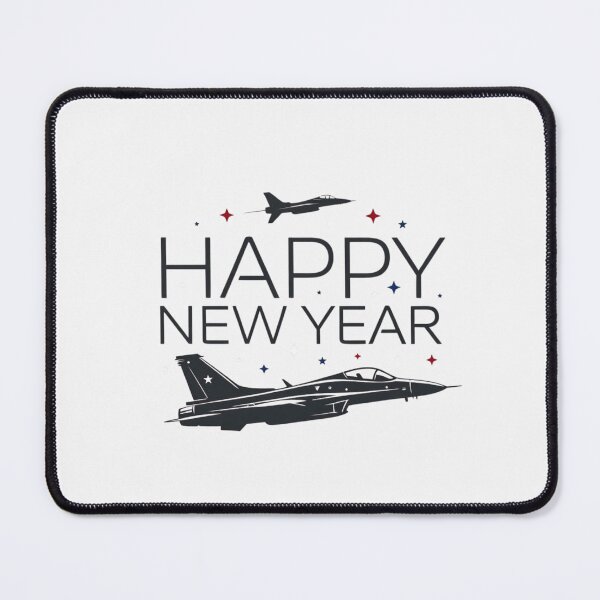 Item preview, Happy New Year Fighter Jet Silhouette designed and sold by Combat Skies.