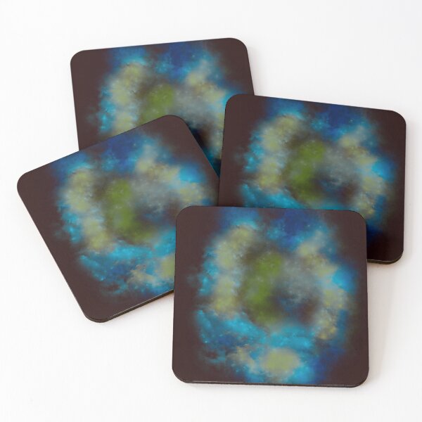 Item preview, Blue & Green Nebula with a Hint of Tan, Brown and Maroon by ElitebyElise designed and sold by ElitebyElise.