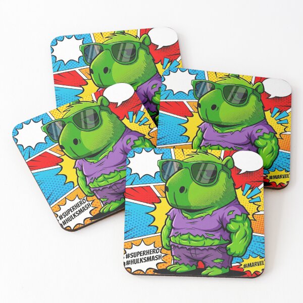 Item preview, Incredible Capybara Smash! Green Superhero Pop Art Comic designed and sold by Jonathas0989.