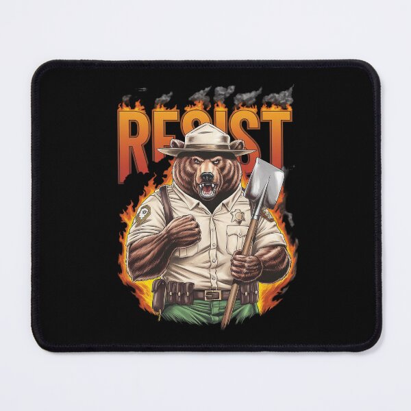 Item preview, Smokey The Resist Bear Nation Park Men Women  designed and sold by MythWoot.