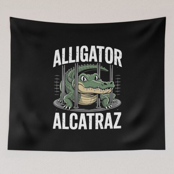 Item preview, Alligator Alcatraz Prison Bars Meme Parody  designed and sold by PowAcademy.