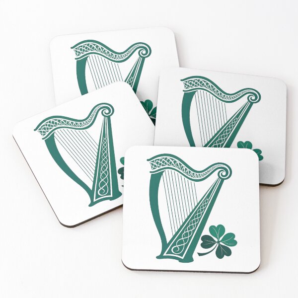 Item preview, Minimalist Irish Harp Silhouette – Modern Celtic Ireland Design designed and sold by VividOrganica.