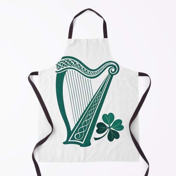 Item preview, Minimalist Irish Harp Silhouette – Modern Celtic Ireland Design designed and sold by VividOrganica.