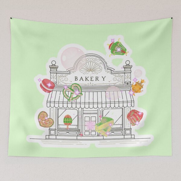 Item preview, Magical Bakery Illustration – Dreamy Cake Shop with Floating Desserts designed and sold by Sugar Wisdom .