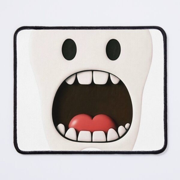 Item preview, Schreiender Cartoon Zahn Offener Mund designed and sold by StickBuAndii.
