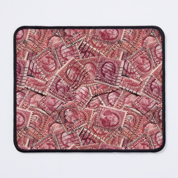 Item preview, United States Vintage Red George Washington Postage Stamps designed and sold by VintageStyle.