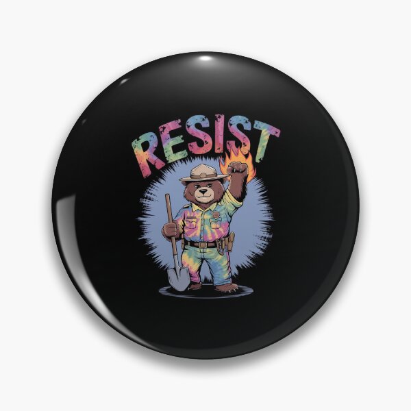 Item preview, Tie Dye Distressed Smokey Resist Bear Nation Park designed and sold by MythWoot.
